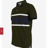  Áo Polo Tommy Hilfiger Cổ Bẻ, Màu Xanh, Dáng Slim Fit 