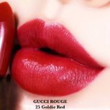  Son Lì Gucci Rouge À Le2vres Boile Mat Màu 25 Goldie Red 3.5 gr Màu Đỏ Hồng 