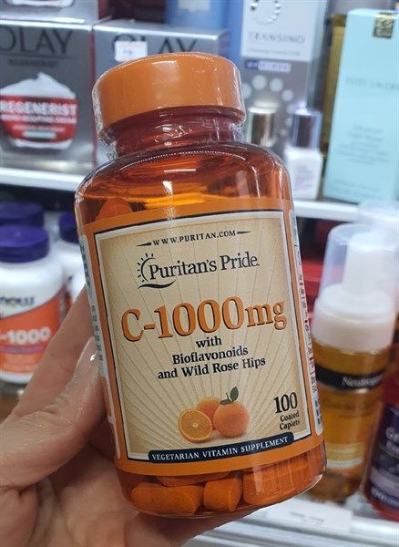  Viên Uống Tăng Sức Đề Kháng Vitamin C 1000mg Puritan's Pride 