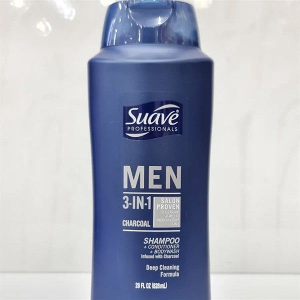Sữa Tắm Suave Men 3 In 1, Charcoal, 828Ml Shop Hàng Mỹ 2U