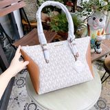  Túi Xách Michael Kors Túi MK Coraline Large Two-Tone Logo Tote Bag 