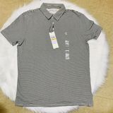  Áo Thun Polo Calvin Klein, Tay Ngắn, Sọc Trắng Đen 