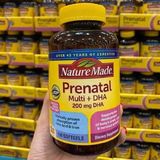  Vitamin Tổng Hợp Bà Bầu Nature Made Prenatal DHA-150V mẫu mới 