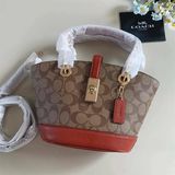  Túi Xách Nữ Coach Lan Bucket C8597 (17 đáy x 26 ngang) 