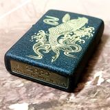  Zippo Crack Black Cá Vàng Đen Nhám 