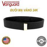  Thắt lưng Vanguard Chất liệu Bố Nylon Màu Đen Đuôi 24k Gold 