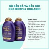  Bộ DẦU GỘI VÀ XẢ THICK & FULL BIOTIN COLLAGEN 385ml chính hãng Mỹ 100% 