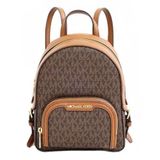  Balo Michael Kors MK Jaycee Mini Zip Backpack Màu Nâu LOGO 