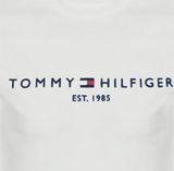  Áo Thun Tommy Hilfiger Trắng Cổ Tròn Có Logo Trước Ngực [78J6318 540] 