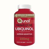  Viên Uống Bổ Tim Mega Coq10 Ubiquinol QUNOL Ngừa Đột Quỵ Cao Cấp 100mg, 120 Viên 