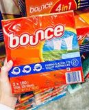  Giấy Thơm Quần Áo BOUNCE 4in1 và Làm Mềm Vải 2*160 Tờ 