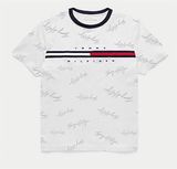  Áo Thun Cổ Tròn Tommy Hilfiger Màu Trắng Essential Flag Logo Ngang Ngực Script Special - Phiên Bản Đặc Biệt Màu Trắng 