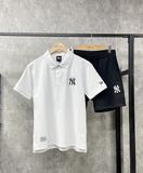 Áo Thun MLB Polo Basic Neyyan Logo WTH (màu trắng) 