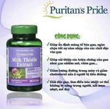  Viên Uống Thải Độc Gan Puritan's Pride Milk Thirstle Extract từ Cây Kế Sữa 