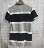  Áo Thun Polo Tommy Mens Rugby Stripe Regular Fit (Xám) 