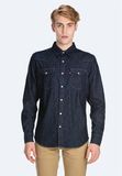  Áo Sơ Mi Jeans Levi's Tay Dài Màu Xanh Đen 