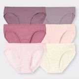  Set Quần Lót Nữ GU 6 Cái 100% Cotton Nội Địa Nhật 