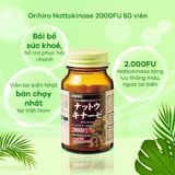  Viên Uống Ngừa Đột Quỵ của Nhật Orihiro Natto Kinase 2000FU 