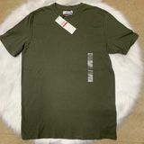  Áo Thun Cổ Tròn Calvin Klein, Smooth Cotton Tay Ngắn, Màu Olive 