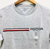  Áo Tommy Hilfiger Signature Hilfiger Stripe Graphic - Grey Heather 