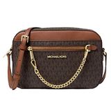  Túi Đeo Chéo Michael Kors Jet Set Zip Chain Crossbody Bag _ Túi Hộp Có Khóa Zip Ngoài 