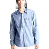  Áo Sơ Mi Denim Calvin Klein, Tay Dài, Màu Xanh Jean 