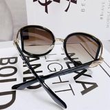  SALVATORE FERRAGAMO MẶT ĐEN, VIỀN VÀNG SF719S 