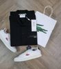  Áo Thun Polo Lacoste Đen Made In France Classic Fit 