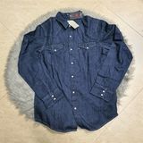  Áo Sơ Mi Jeans Levi's Tay Dài Màu Xanh Đen 