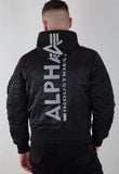  Áo Khoác ALP Z Print Có Nón Màu Đen Logo Sau Phản Quang 