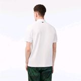  Áo Thun Polo Lacoste Netflix Organic Cottton Màu Trắng 