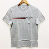  Áo Tommy Hilfiger Signature Hilfiger Stripe Graphic - Grey Heather 