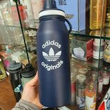  Bình Giữ Nhiệt Adidas 1 Lít Màu Xanh Đen Navy Logo 3 Lá Orginals Chính Hãng 