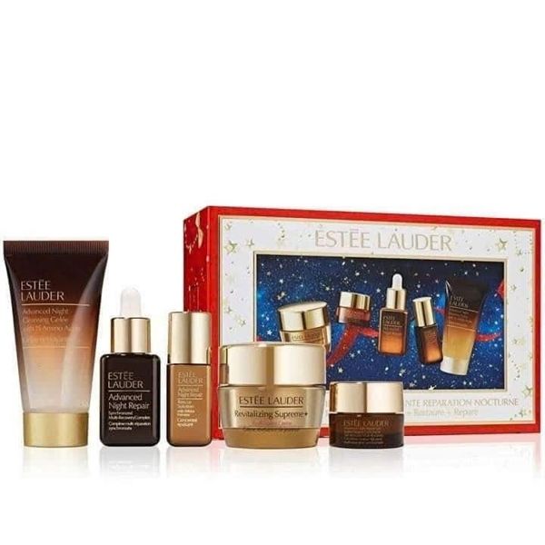  Set Mỹ Phẩm Estee Lauder Powerful 5 Món Night Time Repair Skin Care Gift Set, New 