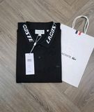 Áo Thun Polo Lacoste Men's Màu Đen Regular Fit Mẫu Mới Polyester Cổ Phối Chữ Nhỏ 