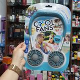  Quạt Rảnh Tay Cool Fans Nội Địa Mỹ Hoạt động Liên Tục 6 Giờ, 3 Tốc Độ, Pin Sạc 