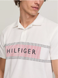  Áo Thun Polo Tommy Hilfiger Chest Stripe Regular Fit Màu Trắng 