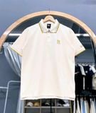  Áo Thun Polo New Era Màu Kem Viền Vàng 