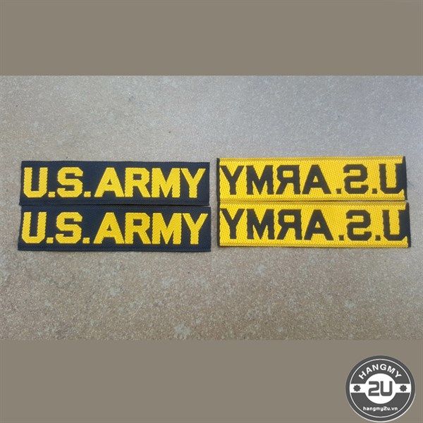  Phù Hiệu US ARMY vàng đen xưa 