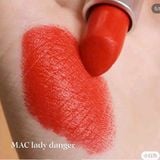  Son Mac Matte Lipstick Lady Danger 607 Màu Đỏ Cam Quyến Rũ 