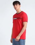  Áo Thun Tommy Hilfiger Màu Đỏ Essential Flag Logo [7849807 612] Ngang Ngực 