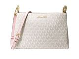  Túi Xách Nữ Michael Kors Trisha Medium Leather Màu Trắng Logo 