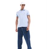  Tommy Hilfiger 1985 slim tipped polo shirt in baby blue 