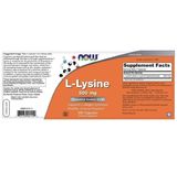  Viên uống trị mụn Now L-Lysine 500mg 250viên 