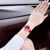  Đồng Hồ Swarovski Dây Đỏ Mặt Chuột Limited 5519226 