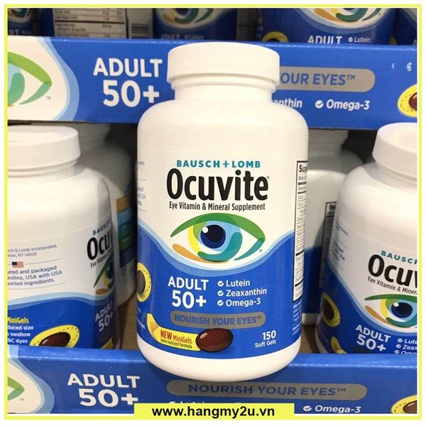  Viên bổ mắt Ocuvite Adult 50+ Bausch & Lomb dành cho người trên 50 tuổi 