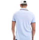  Tommy Hilfiger 1985 slim tipped polo shirt in baby blue 