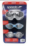  Set Kính Bơi Người Lớn Speedo Mỹ Adult Swimming Googles 3 Cái 