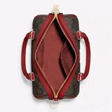  Túi Xách Coach Rowan Satchel In Signature Canvas CH280 Màu Nâu/Đỏ Size 26cm 