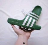  Dép Adidas 24 3 Stripe Màu Xanh Lá 